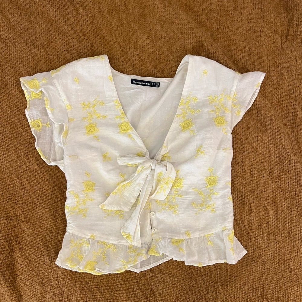 Linen Crop Top
